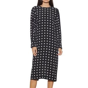 EQUIPMENT nadeline Polka Dot Silk A-Line Dress